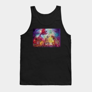 GARDEN OF THE LOST SHADOWS ,FLYING RED DRAGON Tank Top